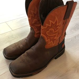 Men’s Justin boots leather great condition